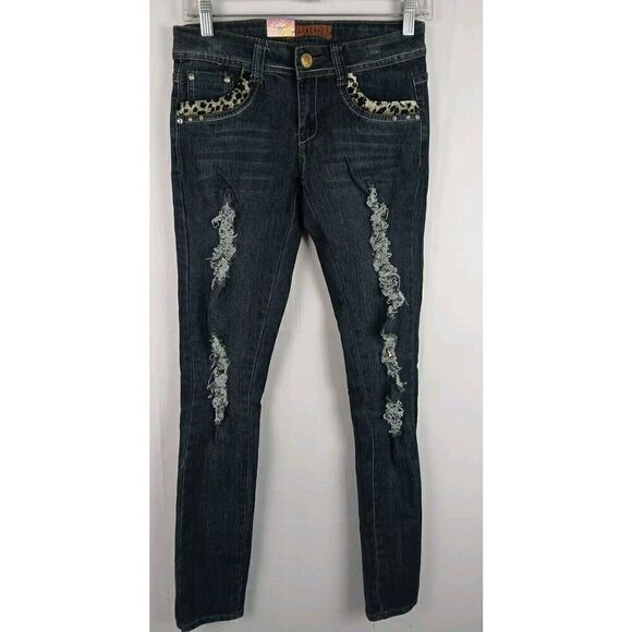 Free Culture Skinny Jeans Embellished    Women's Size 3 New With Tags - Picture 3 of 16